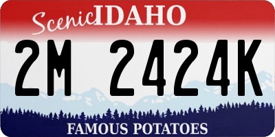 ID license plate 2M2424K