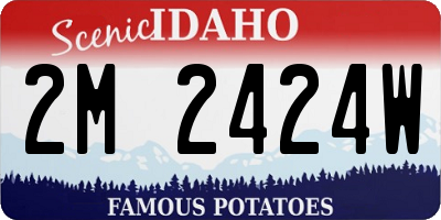 ID license plate 2M2424W
