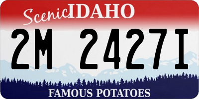 ID license plate 2M2427I