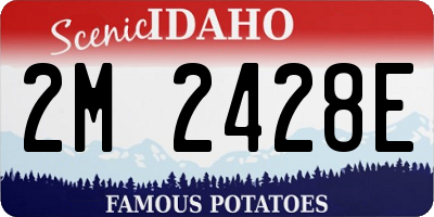 ID license plate 2M2428E