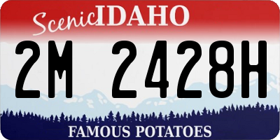 ID license plate 2M2428H