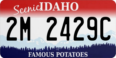 ID license plate 2M2429C