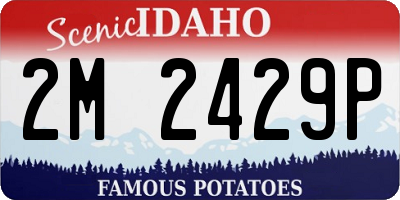 ID license plate 2M2429P