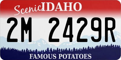 ID license plate 2M2429R