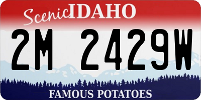 ID license plate 2M2429W