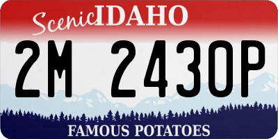 ID license plate 2M2430P