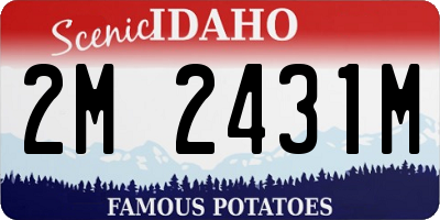 ID license plate 2M2431M