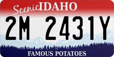 ID license plate 2M2431Y
