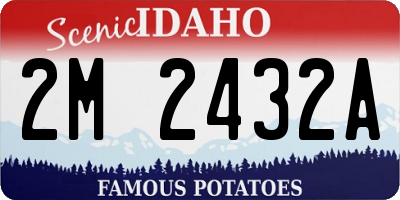 ID license plate 2M2432A
