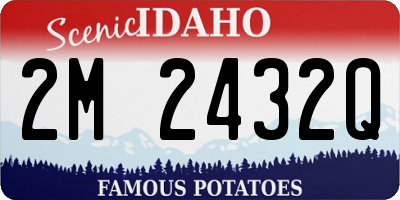 ID license plate 2M2432Q
