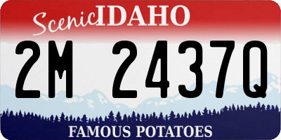 ID license plate 2M2437Q