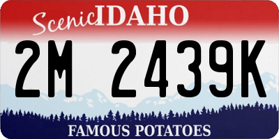 ID license plate 2M2439K