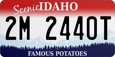 ID license plate 2M2440T