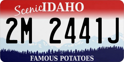 ID license plate 2M2441J