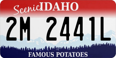 ID license plate 2M2441L