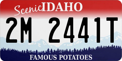 ID license plate 2M2441T