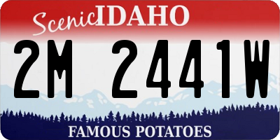 ID license plate 2M2441W