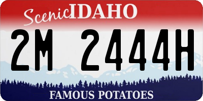 ID license plate 2M2444H