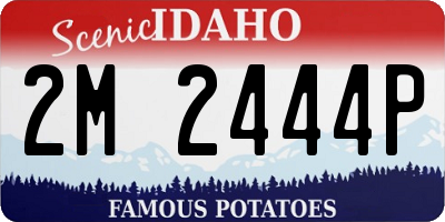 ID license plate 2M2444P