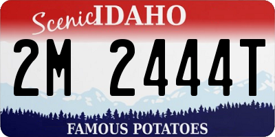 ID license plate 2M2444T