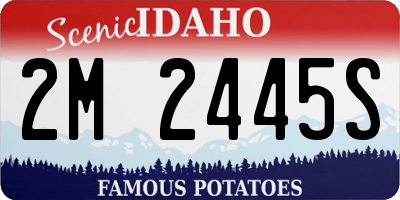 ID license plate 2M2445S