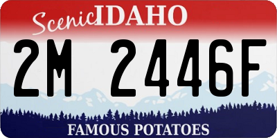 ID license plate 2M2446F