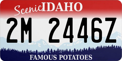 ID license plate 2M2446Z
