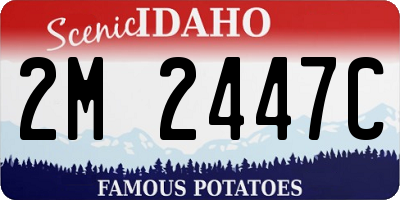 ID license plate 2M2447C