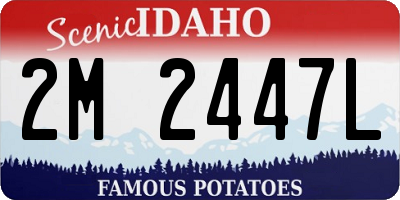 ID license plate 2M2447L