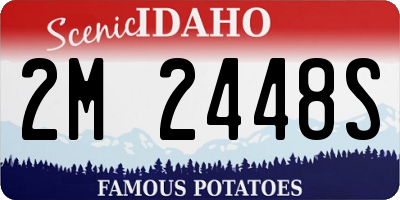 ID license plate 2M2448S