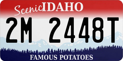 ID license plate 2M2448T