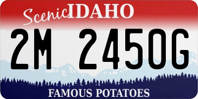 ID license plate 2M2450G