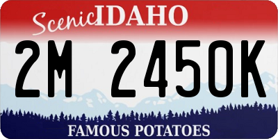ID license plate 2M2450K
