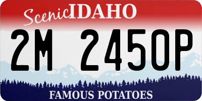 ID license plate 2M2450P