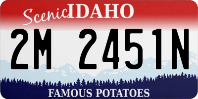 ID license plate 2M2451N