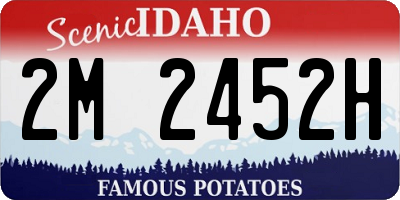 ID license plate 2M2452H
