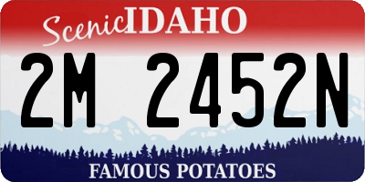 ID license plate 2M2452N