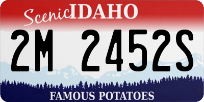 ID license plate 2M2452S