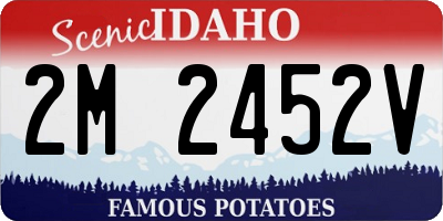 ID license plate 2M2452V