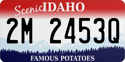 ID license plate 2M2453Q