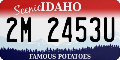 ID license plate 2M2453U