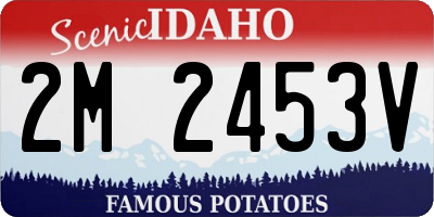 ID license plate 2M2453V