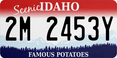 ID license plate 2M2453Y