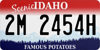 ID license plate 2M2454H