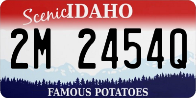 ID license plate 2M2454Q