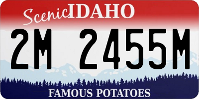 ID license plate 2M2455M