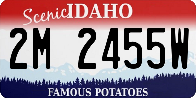 ID license plate 2M2455W