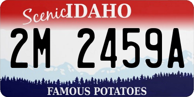 ID license plate 2M2459A