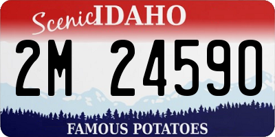 ID license plate 2M2459O