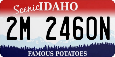 ID license plate 2M2460N